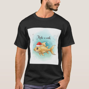 Goldfish in Santa hat T-Shirt