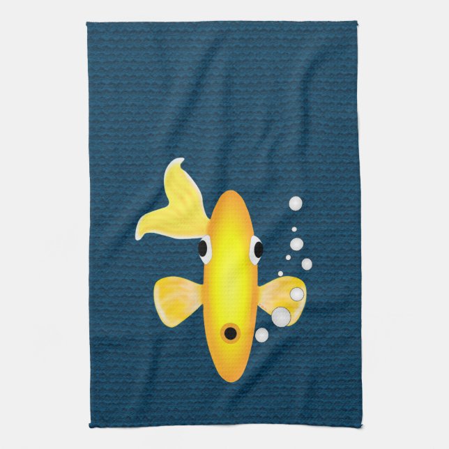 Goldfish Kitchen Towel (Vertical)