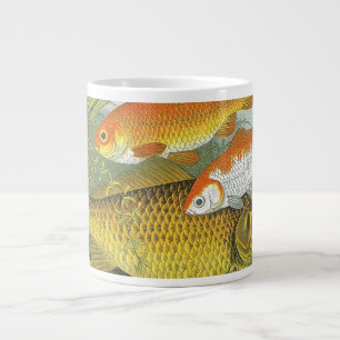 Goldfish Koi Fish, Vintage Marine Aquatic Sea Life Large Coffee Mug