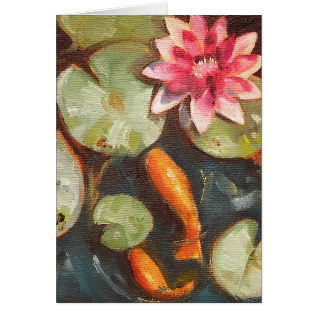 Goldfish Koi Pond Water Lilies (Front)