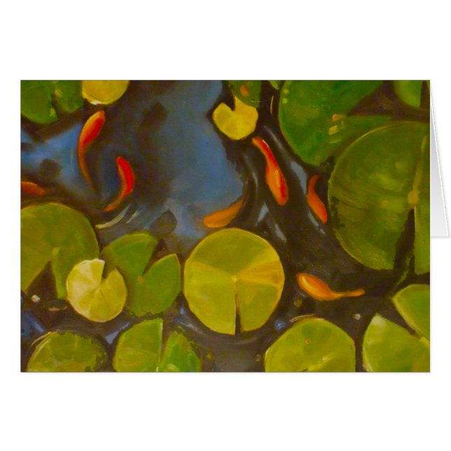 Goldfish Koi Pond Water Lilies (Front Horizontal)
