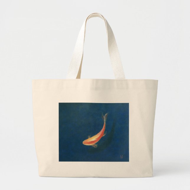 Goldfish Large Tote Bag (Front)