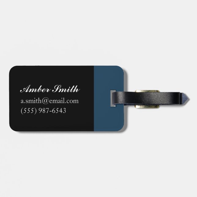 Goldfish Luggage Tag (Back Horizontal)