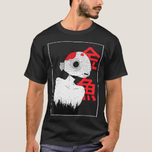 goldfish man abstract vintage retro monster horror T-Shirt
