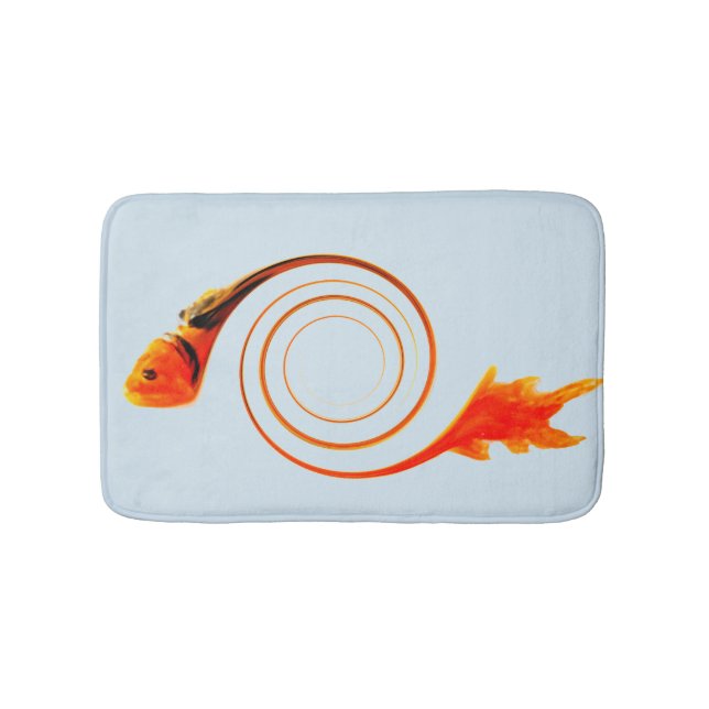 Goldfish Modern Abstract Art Bath Mat (Front)