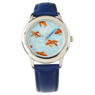 Goldfish Pattern (blue) Watch