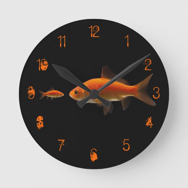 Goldfish Round Clock (Front)