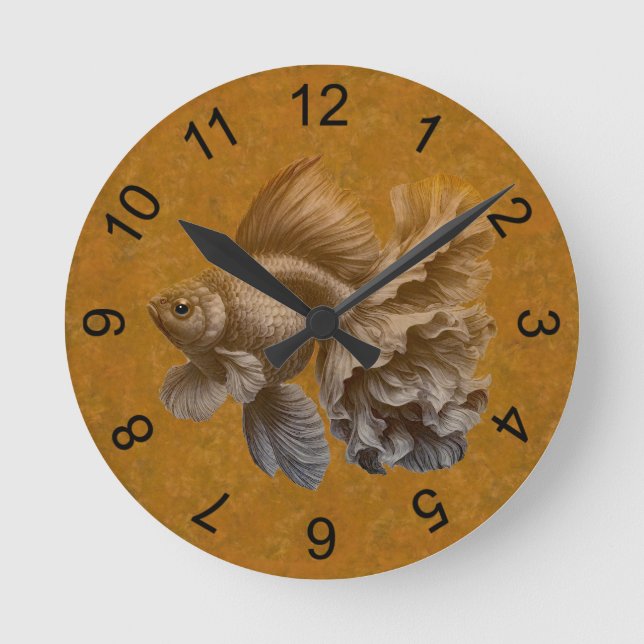 Goldfish Round Clock (Front)