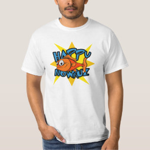 Goldfish Smiling Sun Persian New Year Nowruz T-Shirt
