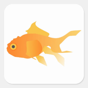 Goldfish Square Sticker