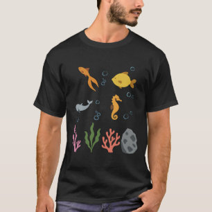 Goldfish Underwater Kids Fish Whale T-Shirt