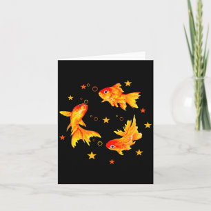 Goldfish,vintage Retro Beachy Nge Funny Gift Men, Card
