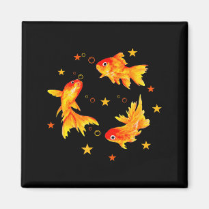 Goldfish,vintage Retro Beachy Nge Funny Gift Men,  Magnet