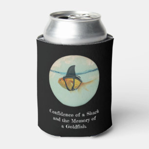 Goldfish with a Shark Fin Confetti Can Cooler