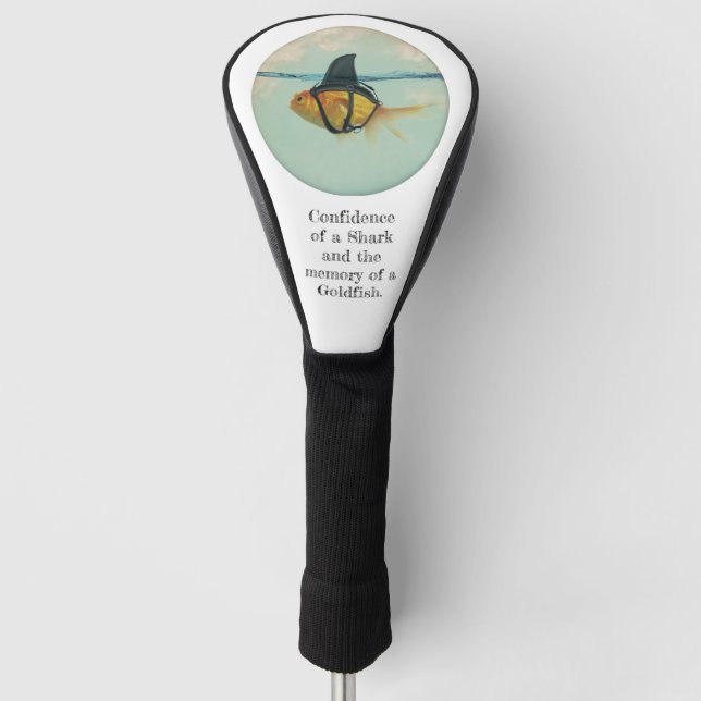 Goldfish with a Shark Fin Golf Head Cover (Front)