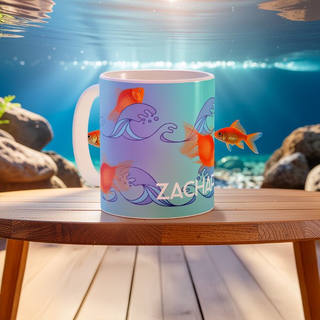 Goldfish With Your Name Coffee Mug (Creator Uploaded)