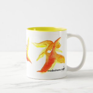 Goldfishies Two-Tone Coffee Mug