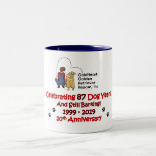 GoldHeart 20th Anniversary Mug