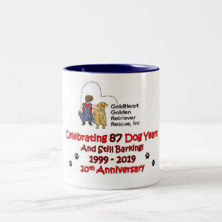 GoldHeart 20th Anniversary Mug