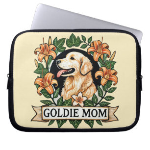Goldie Mum Golden Retriever Dog Moms Laptop Sleeve