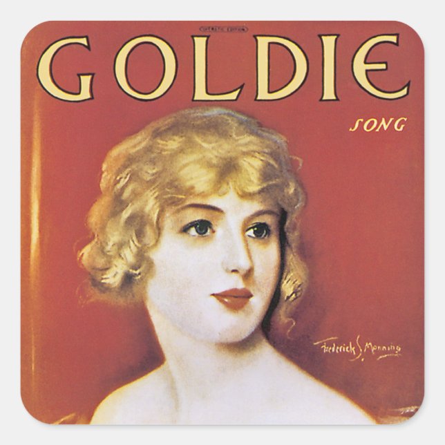 Goldie Song Square Sticker (Front)