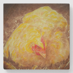 Goldie the Chicken Coaster