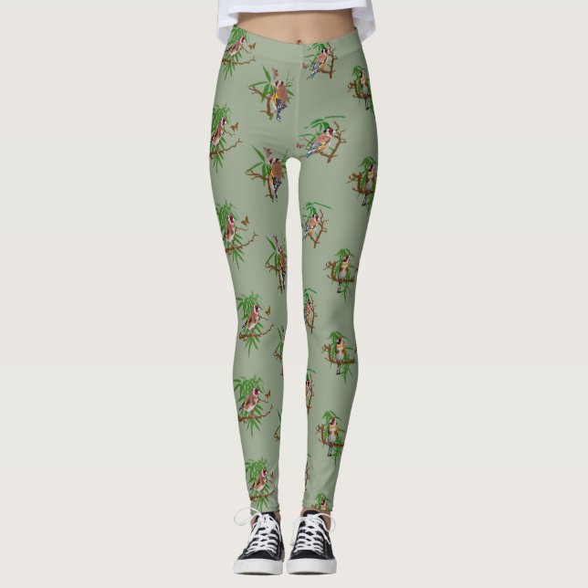 Goldies Frenzy Leggings (Green) (Front)