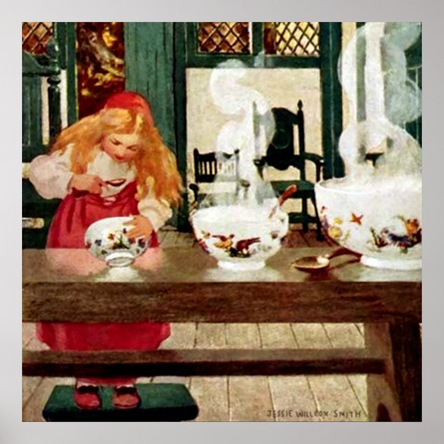 “Goldilocks and the Porridge” by Jessie W Smith Poster (Front)