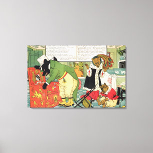 Goldilocks and the Three Bears Canvas Print