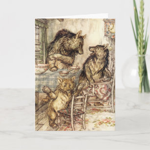 Goldilocks and The Three Bears Greeting Card