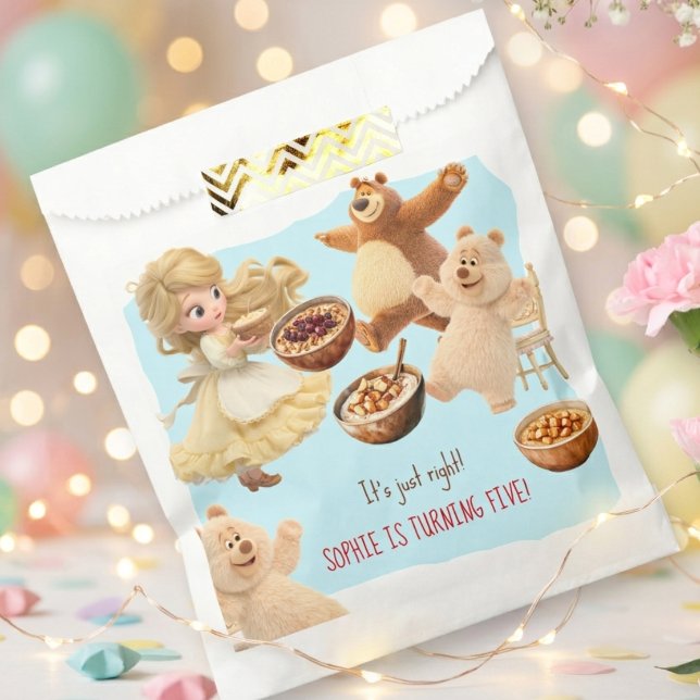 Goldilocks  Birthday  Favour Bags (Creator Uploaded)
