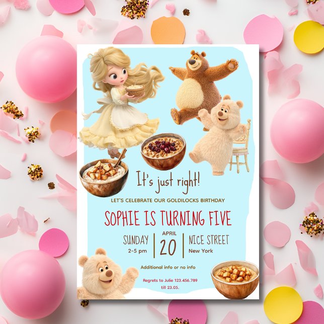 Goldilocks  Birthday Invitation (Creator Uploaded)