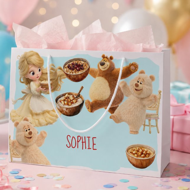 Goldilocks  Birthday  Large Gift Bag (Creator Uploaded)