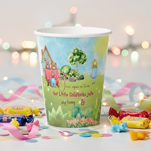 Goldilocks  Birthday Paper Cup (Creator Uploaded)