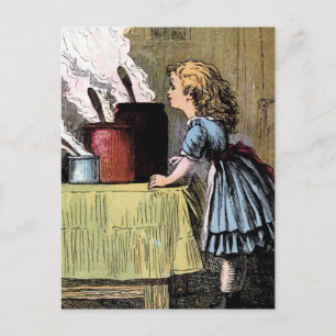 Goldilocks Finds the Food Vintage Illustration Postcard