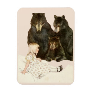 Goldilocks & the 3 Bears Vintage Illustrations Magnet