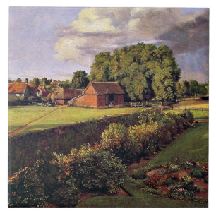 Golding Constable's Flower Garden, famous painting Tile