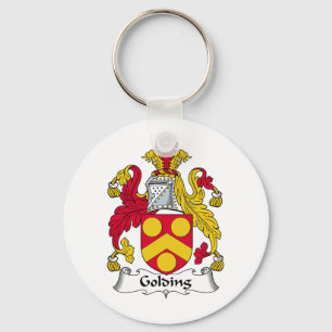 Golding Family Crest Key Ring