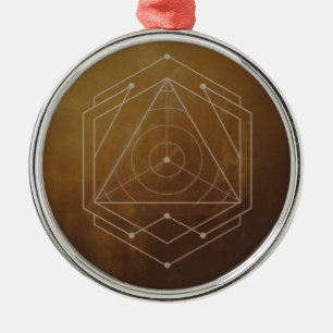 Goldish Metal Tree Decoration