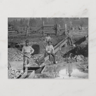 Goldminers Gold Rush Miners ~ California 1850 Postcard