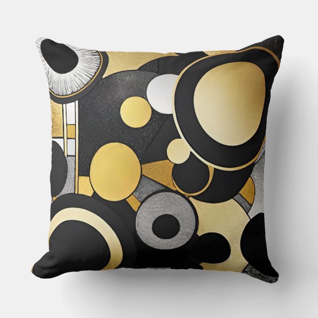 GoldRush 2 Throw Pillow (Front)