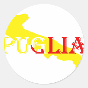 Goldshirt-Puglia-.png Classic Round Sticker
