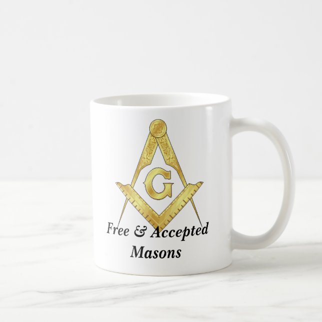 goldsquare, goldsquare, Free & Accepted Masons Coffee Mug (Right)