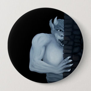 GOLEM - Gargoyle 10 Cm Round Badge