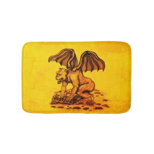 Golem Gargoyle Bath Mat
