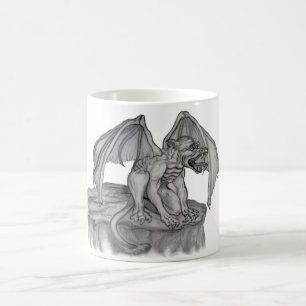 GOLEM - Gargoyle black-and-white Design Coffee Mug