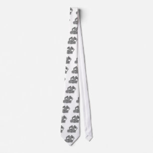 GOLEM - Gargoyle black-and-white Design Tie