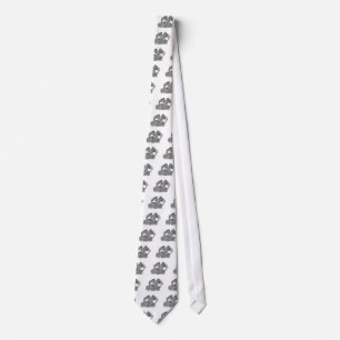 GOLEM - Gargoyle black-and-white Design Tie
