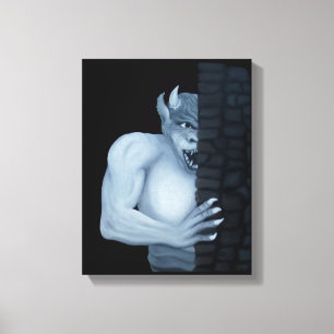 Golem - Gargoyle Canvas Print