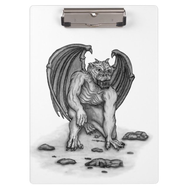 Golem Gargoyle Clipboard (Front)